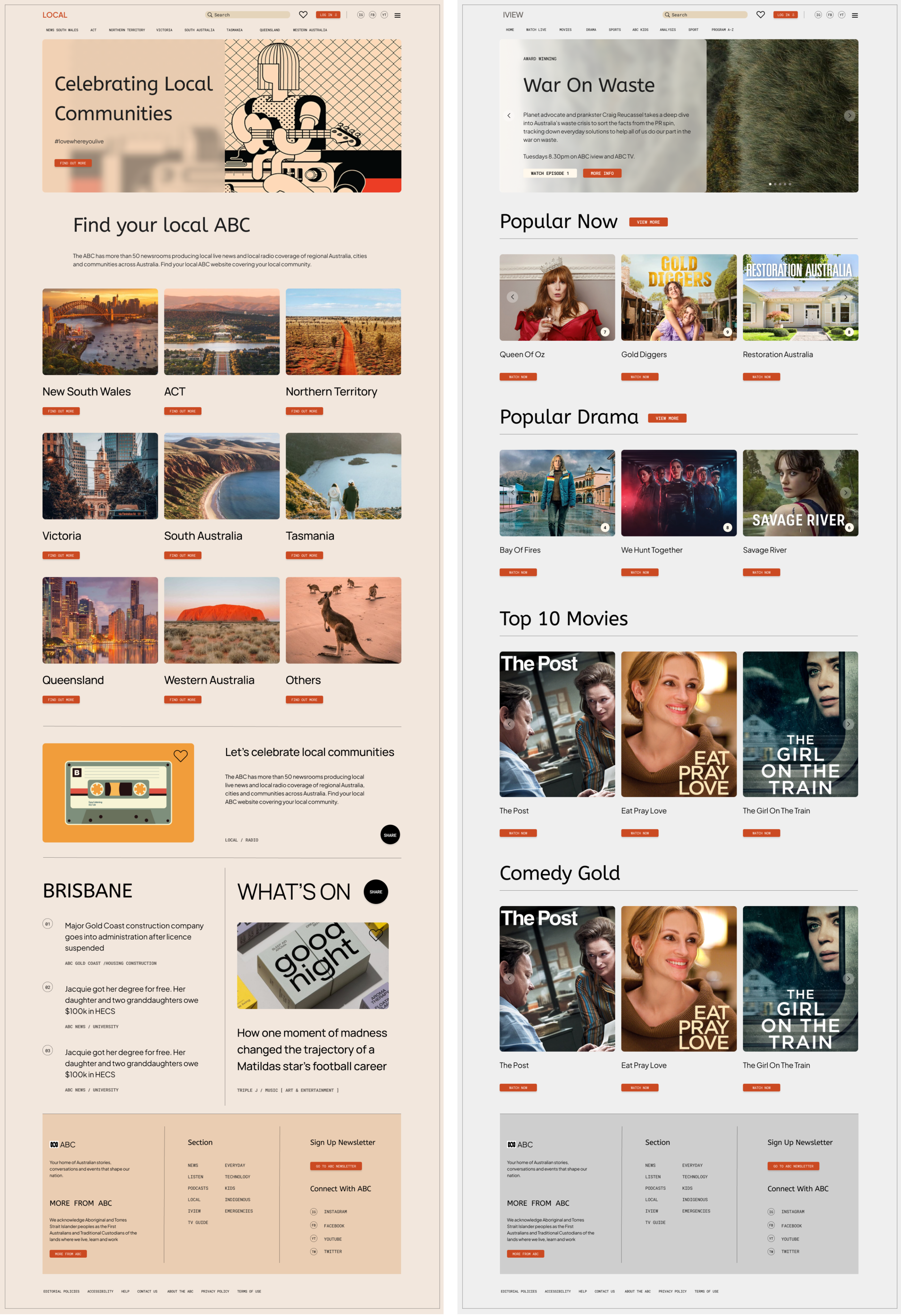 ABC News Final UI Design: Desktop
